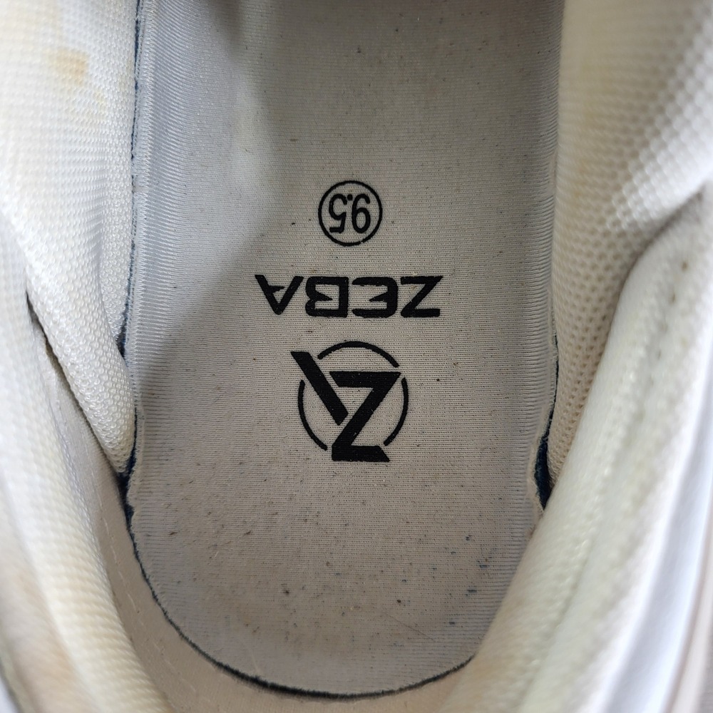 Zeba Hands Free Sneakers Womens 9.5 Cream White Knit Slip On Walking Shoes - Picture 11 of 14